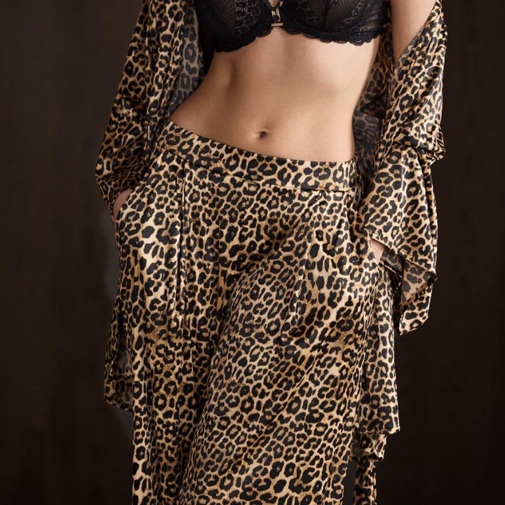 Ajour Mirage Satin Cami &amp; Lounge Pant shj5 hrj11-Loungewear-Ajour-Animal Print-XSmall-Anna Bella Fine Lingerie, Reveal Your Most Gorgeous Self!