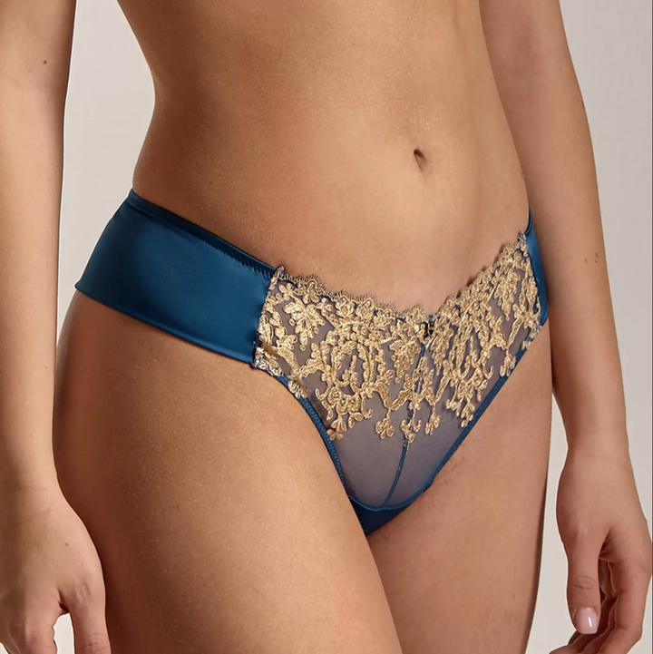 Ajour Montparnass Seamless Brazilian Thong C170 in Blue