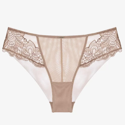 Ajour Moonlight Mid-Rise Panties T179-Anna Bella Fine Lingerie-Cappuccino-Small-
