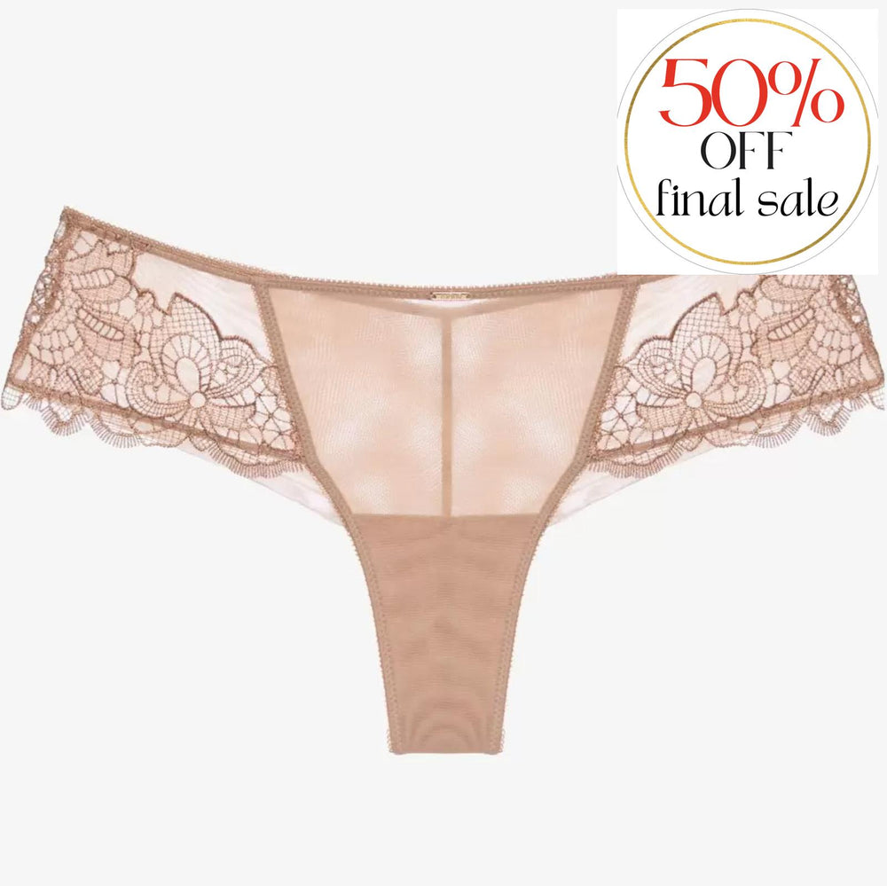 Ajour Moonlight Seamless Back Thongs C179-Ajour-Cappuccino-XSmall-Anna Bella Fine Lingerie, Reveal Your Most Gorgeous Self!