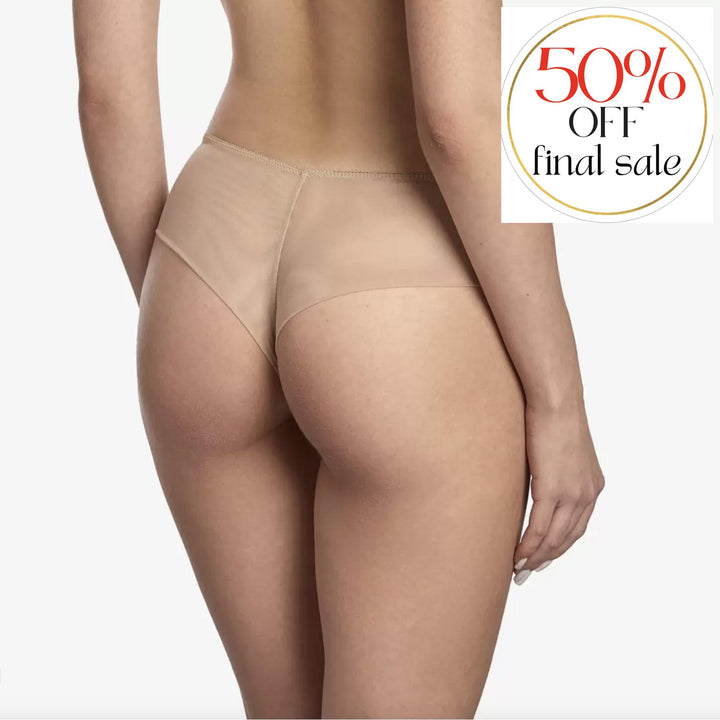 Ajour Moonlight Seamless Back Thongs C179-Anna Bella Fine Lingerie-Cappuccino-XSmall-
