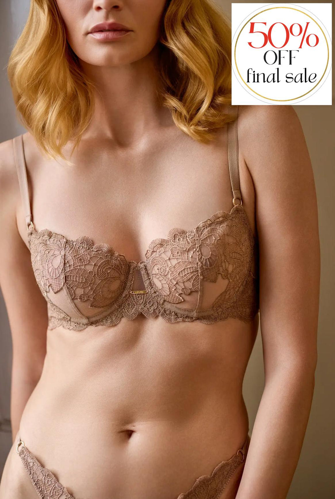 Ajour Moonlight UW Balconette Bra BM12 in Cappuccino-Bras-Ajour-Cappuccino-32-D-Anna Bella Fine Lingerie, Reveal Your Most Gorgeous Self!