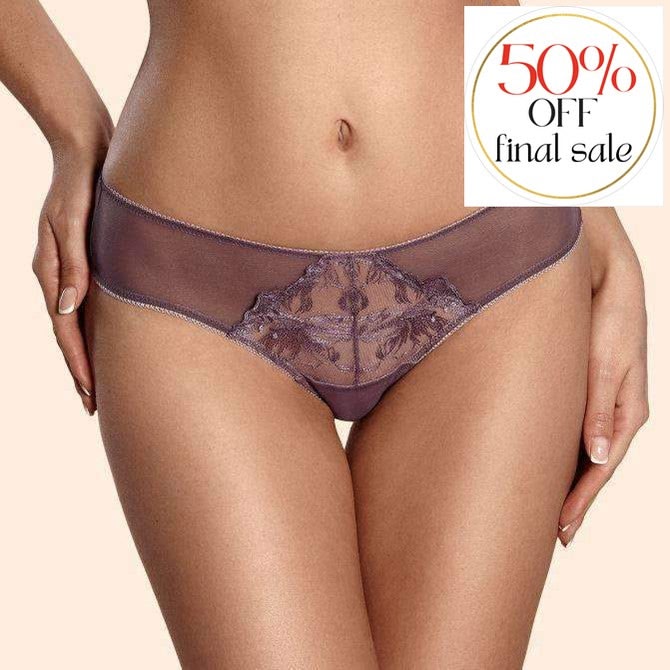 Ajour Piccadilly Mesh Back Panties T88-Panties-Ajour-Lilac-Small-Anna Bella Fine Lingerie, Reveal Your Most Gorgeous Self!