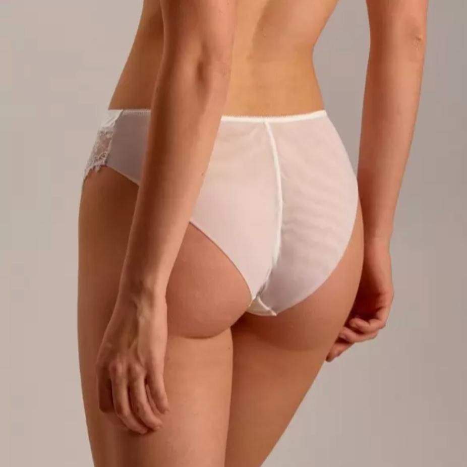 Ajour Prelude High Rise Panty T88-Panties-Ajour-Milk-Small-Anna Bella Fine Lingerie, Reveal Your Most Gorgeous Self!