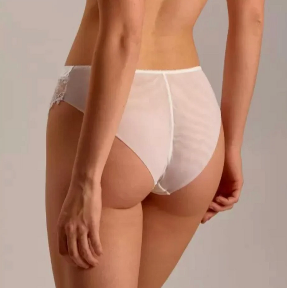 Ajour Prelude High Rise Panty T88-Panties-Ajour-Milk-Small-Anna Bella Fine Lingerie, Reveal Your Most Gorgeous Self!