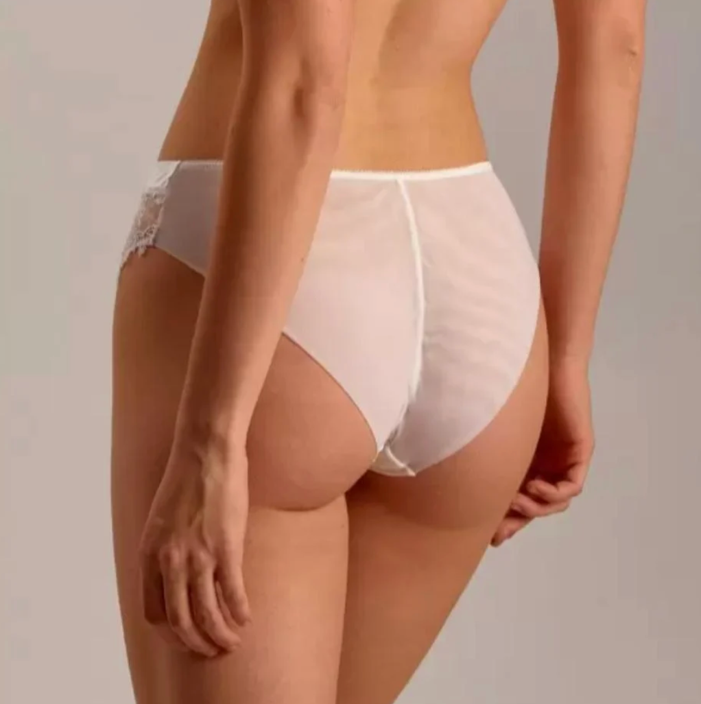 Ajour Prelude High Rise Panty T88-Panties-Ajour-Milk-Small-Anna Bella Fine Lingerie, Reveal Your Most Gorgeous Self!