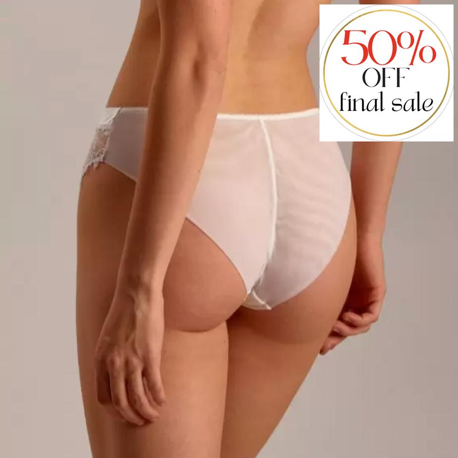 Ajour Prelude High Rise Panty T88-Panties-Ajour-Milk-Small-Anna Bella Fine Lingerie, Reveal Your Most Gorgeous Self!