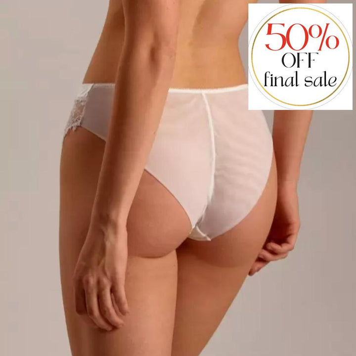 Ajour Prelude High Rise Panty T88-Panties-Ajour-Milk-Small-Anna Bella Fine Lingerie, Reveal Your Most Gorgeous Self!