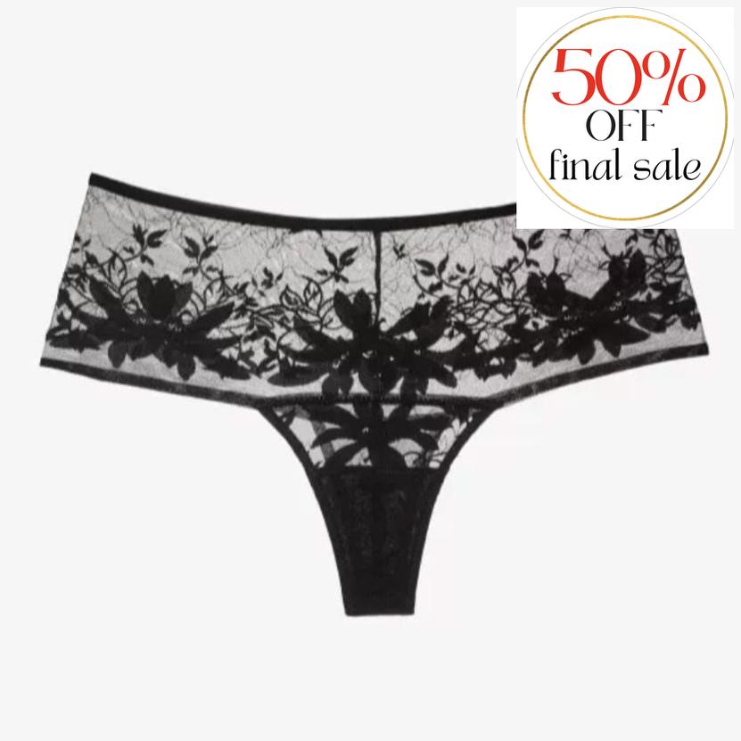 Ajour Regent Brazilian Thong in Black C27-Panties-Ajour-Black-XSmall-Anna Bella Fine Lingerie, Reveal Your Most Gorgeous Self!