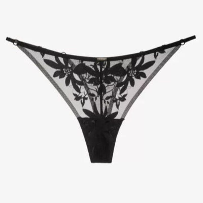 Ajour Regent Lace Adjustable G-String C240-Anna Bella Fine Lingerie-Black-XSmall-