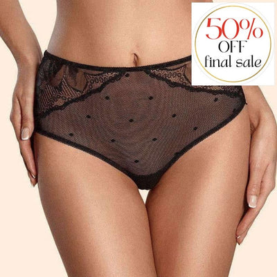 Ajour Rendez-Vous Boyshort H88-Panties-Ajour-Black-XSmall-Anna Bella Fine Lingerie, Reveal Your Most Gorgeous Self!