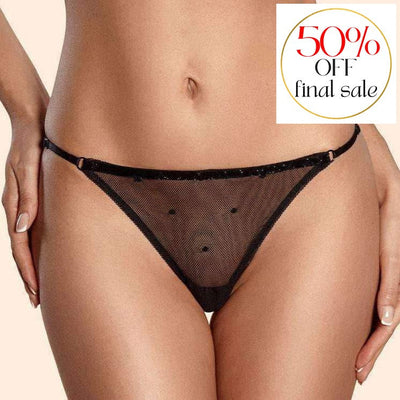 Ajour Rendez-Vous G-String C240-Anna Bella Fine Lingerie-Black-XSmall-