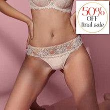 Ajour Romance Brazilian Thong C170-Panties-Ajour-Powder-XSmall-Anna Bella Fine Lingerie, Reveal Your Most Gorgeous Self!