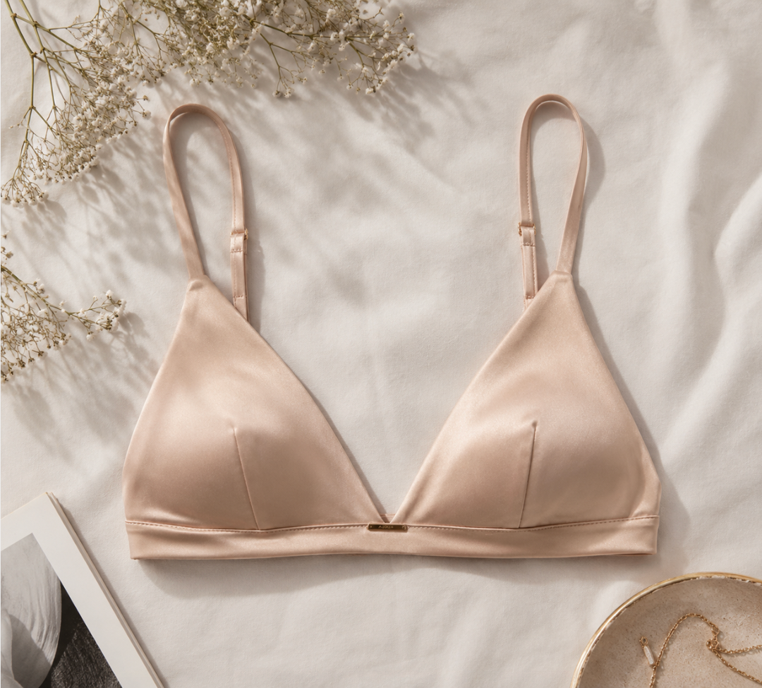 Ajour Rondo Satin Bralette BM4A in Ash Rose-Bralette-Ajour-Ash Rose-XSmall-Anna Bella Fine Lingerie, Reveal Your Most Gorgeous Self!