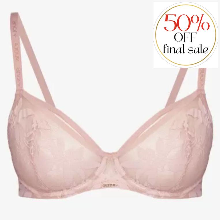 Ajour Savoy Demi Bra BM5-Bras-Ajour-Powdery-32-C-Anna Bella Fine Lingerie, Reveal Your Most Gorgeous Self!