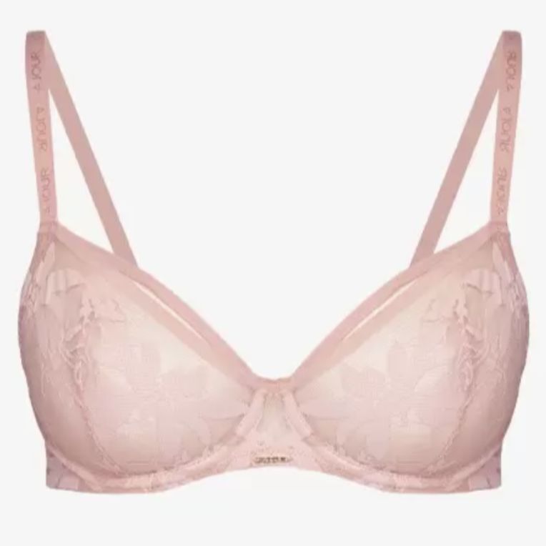 Ajour Savoy Demi Bra BM5-Anna Bella Fine Lingerie-Powdery-32-C