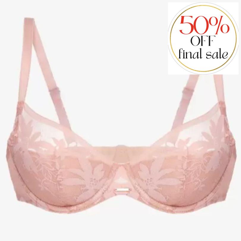 Ajour Savoy Pushup Bra BP110-Bras-Ajour-Powdery-32-B-Anna Bella Fine Lingerie, Reveal Your Most Gorgeous Self!