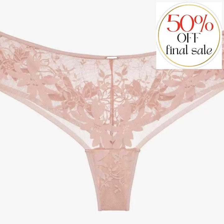 Ajour Savoy Thong C173-Panties-Ajour-Powdery-Small-Anna Bella Fine Lingerie, Reveal Your Most Gorgeous Self!