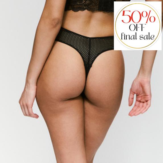 Andres Sarda Lisa Thong 3501460 in Black-Panties-Andres Sarda-Black-XSmall-Anna Bella Fine Lingerie, Reveal Your Most Gorgeous Self!