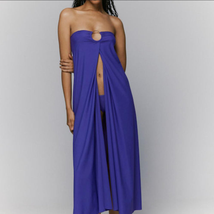 Andres Sarda Lita Swimwear Accessory 3600679 in Deep Purple-Swimwear-Andres Sarda-Deep Purple-XSmall-Anna Bella Fine Lingerie, Reveal Your Most Gorgeous Self!