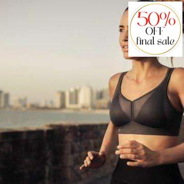 Anita Air Control Sports Bra with Delta Pad 5544-Sports Bras-Anita-Anthracite-36-C-Anna Bella Fine Lingerie, Reveal Your Most Gorgeous Self!