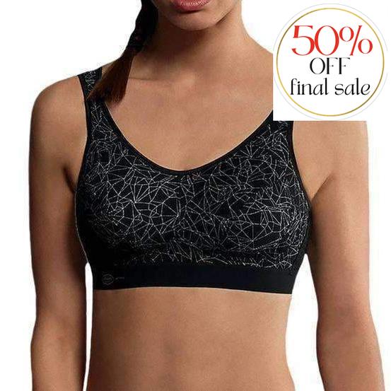 Anita Extreme Control Sports Bra 5527-Sports Bras-Anita-Silver Crystal-32-E-Anna Bella Fine Lingerie, Reveal Your Most Gorgeous Self!