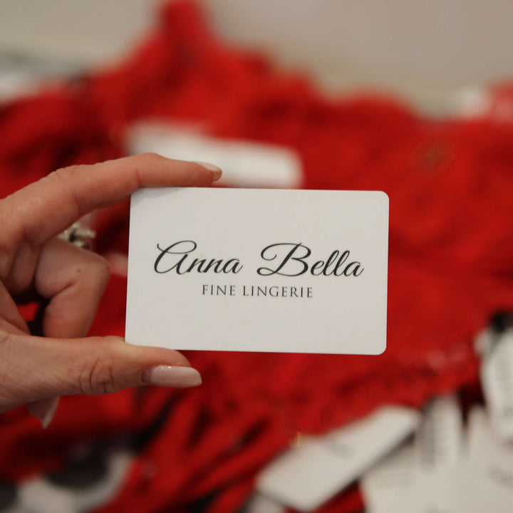 Anna Bella Fine Lingerie e-Gift Cards-Gift Card-Anna Bella Fine Lingerie-25.00-Anna Bella Fine Lingerie, Reveal Your Most Gorgeous Self!