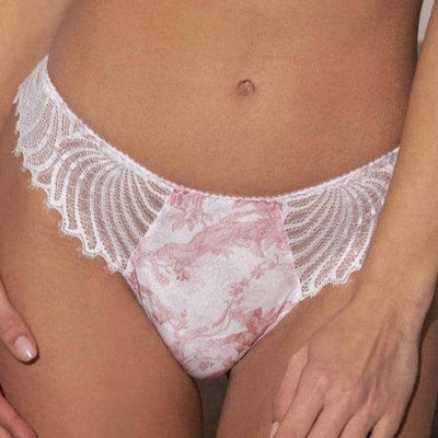 Antigel Jungle de Jouy Thong ECH0068-Panties-Antigel-Rose de Jouy-Small-Anna Bella Fine Lingerie, Reveal Your Most Gorgeous Self!