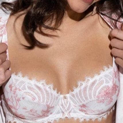 Antigel Jungle de Jouy Tulip Bra FCH2868-Bras-Antigel-Rose de Jouy-32-C-Anna Bella Fine Lingerie, Reveal Your Most Gorgeous Self!