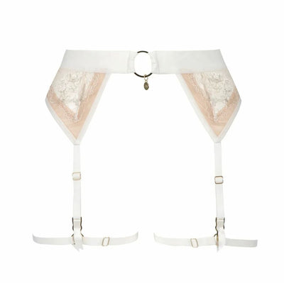 Atelier Amour Après Minuit Suspender Belt in Pearl AP61-Anna Bella Fine Lingerie-Pearl-Small-