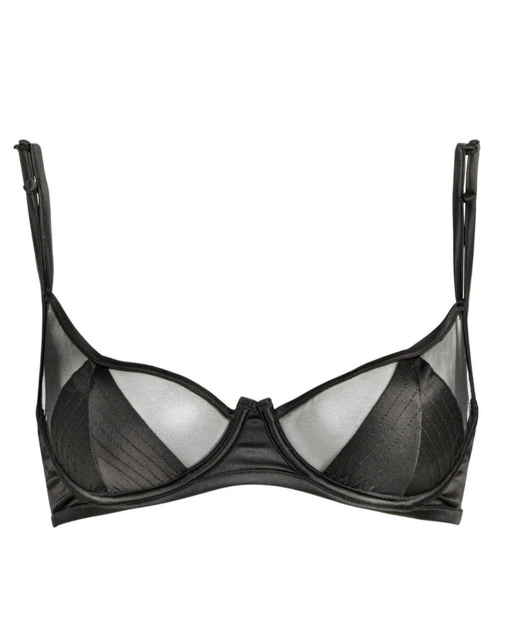 Atelier Amour Douce Insomnie Half Cup Bra DI13-Bras-Atelier Amour-Black-Small-Anna Bella Fine Lingerie, Reveal Your Most Gorgeous Self!