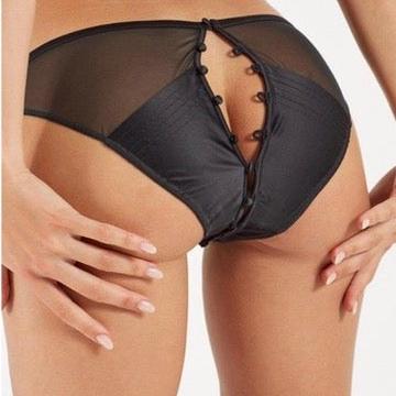 Atelier Amour Douce Insomnie Open Brief in Black DI21-Anna Bella Fine Lingerie-Black-Small-
