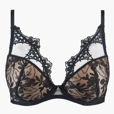 Aubade After Midnight Padded Plunge Bra in Attraction RIN81-Anna Bella Fine Lingerie-Attraction-32-D