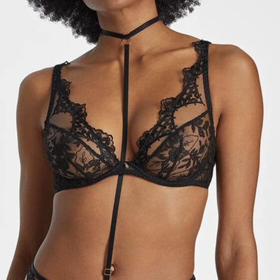 Aubade After Midnight Ultra Plunging Triangle Bra in Attraction RIN12-Bras-Aubade-Attraction-32-B-Anna Bella Fine Lingerie, Reveal Your Most Gorgeous Self!