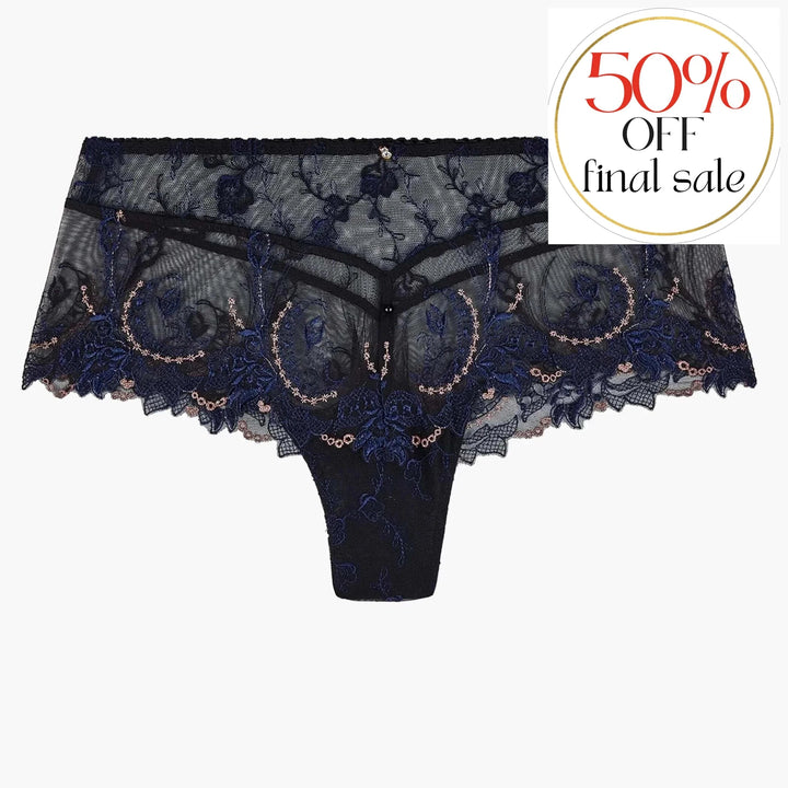 Aubade Amour Precieux St. Tropez Brief in Cosmic Blue UD70-Panties-Aubade Paris-Cosmic Blue-XSmall-Anna Bella Fine Lingerie, Reveal Your Most Gorgeous Self!