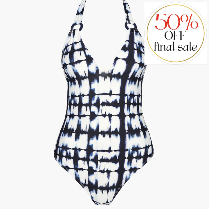 Aubade Brise Du Sud One-piece Swimsuit TY67-Swimwear-Aubade Paris-TyeDye Blue-Small-Anna Bella Fine Lingerie, Reveal Your Most Gorgeous Self!