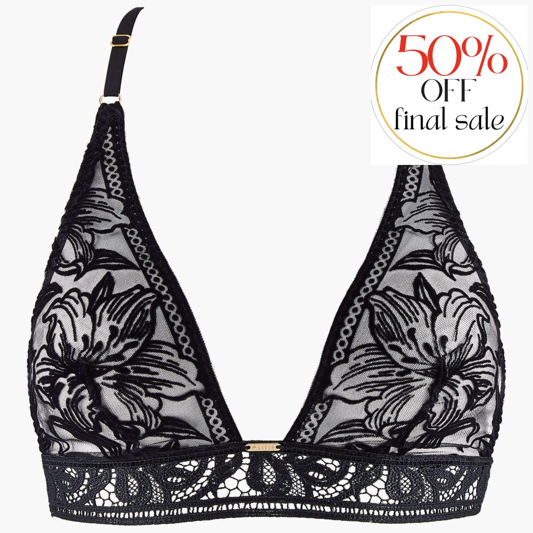 Aubade Coeur A Corps Bralette 1B10B-Bralette-Aubade Paris-Black-XSmall-Anna Bella Fine Lingerie, Reveal Your Most Gorgeous Self!