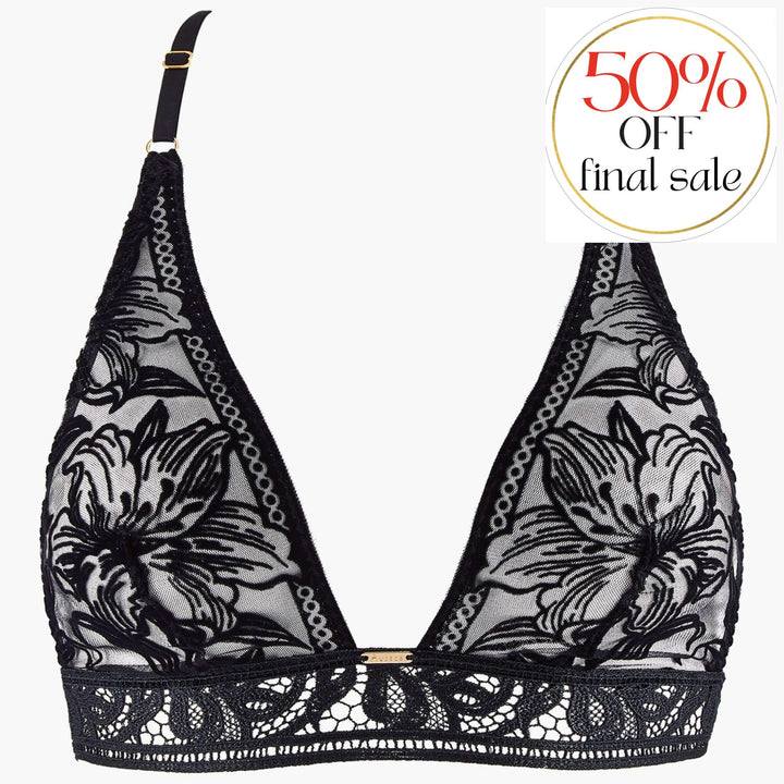 Aubade Coeur A Corps Bralette 1B10B-Bralette-Aubade Paris-Black-XSmall-Anna Bella Fine Lingerie, Reveal Your Most Gorgeous Self!