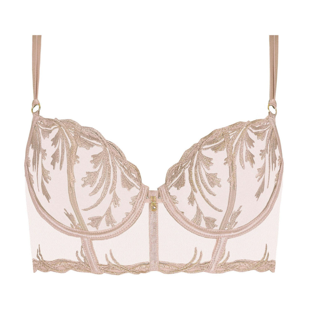 Aubade Cosmic Romance Bustier Bra 6D36 in Sand Rose-Bras-Aubade Paris-Sand Rose-32-D-Anna Bella Fine Lingerie, Reveal Your Most Gorgeous Self!