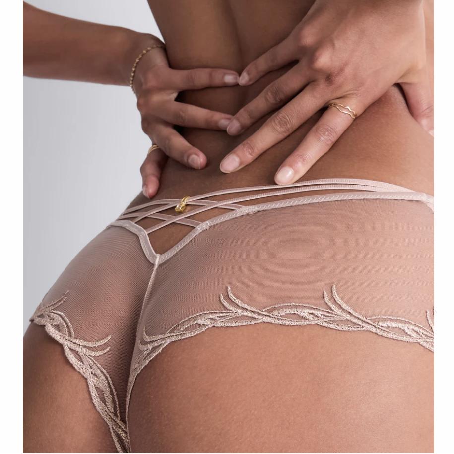 Aubade Cosmic Romance Cheeky Brief 6D70 in Sand Rose-Anna Bella Fine Lingerie-Sand Rose-XSmall-