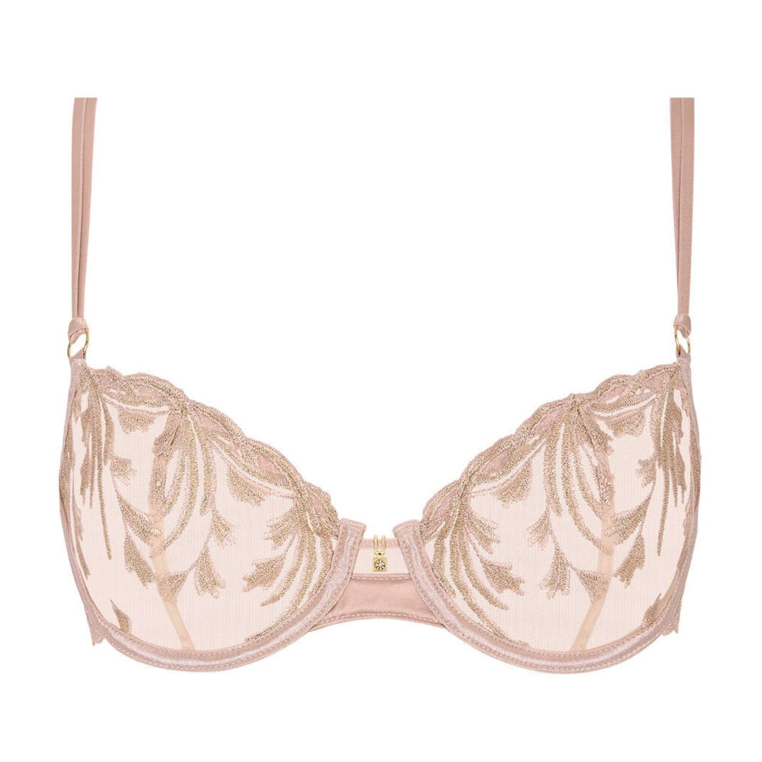 Aubade Cosmic Romance Demi Cup Bra 6DF14 in Sand Rose-Bras-Aubade Paris-Sand Rose-30-D-Anna Bella Fine Lingerie, Reveal Your Most Gorgeous Self!