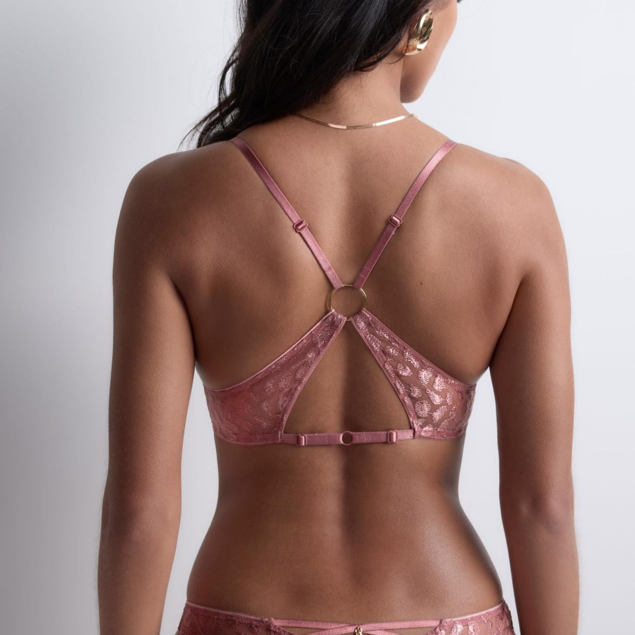 Aubade Crazy in Love Bralette in Warm Pink 5D10B-Bralette-Aubade Paris-Warm Pink-XSmall-Anna Bella Fine Lingerie, Reveal Your Most Gorgeous Self!