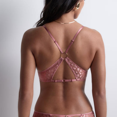 Aubade Crazy in Love Bralette in Warm Pink 5D10B-Bralette-Aubade Paris-Warm Pink-XSmall-Anna Bella Fine Lingerie, Reveal Your Most Gorgeous Self!