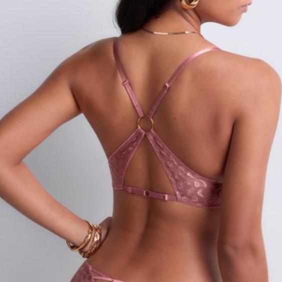 Aubade Crazy in Love Bralette in Warm Pink 5D10B-Bralette-Aubade Paris-Warm Pink-XSmall-Anna Bella Fine Lingerie, Reveal Your Most Gorgeous Self!