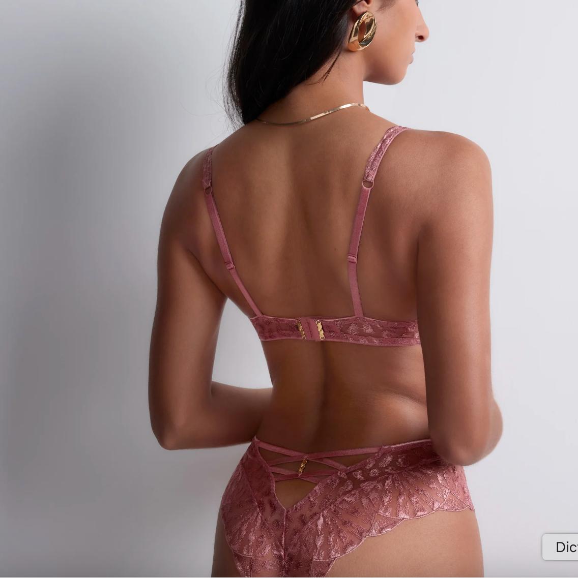 Aubade Crazy in Love Half Cup Bra in Warm Pink 5DF14-Bras-Aubade Paris-Warm Pink-32-B-Anna Bella Fine Lingerie, Reveal Your Most Gorgeous Self!