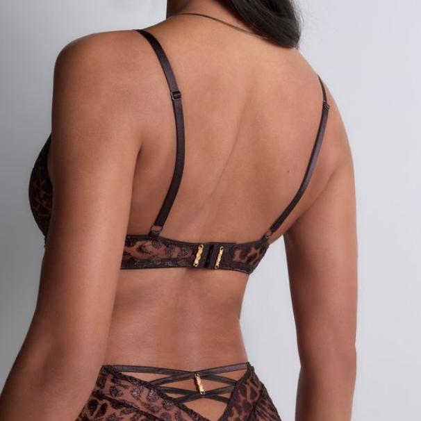Aubade Crazy in Love Single Wire Triangle Bra in Satin Brown 5DM12-Bras-Aubade Paris-Satin Brown-32-B-Anna Bella Fine Lingerie, Reveal Your Most Gorgeous Self!