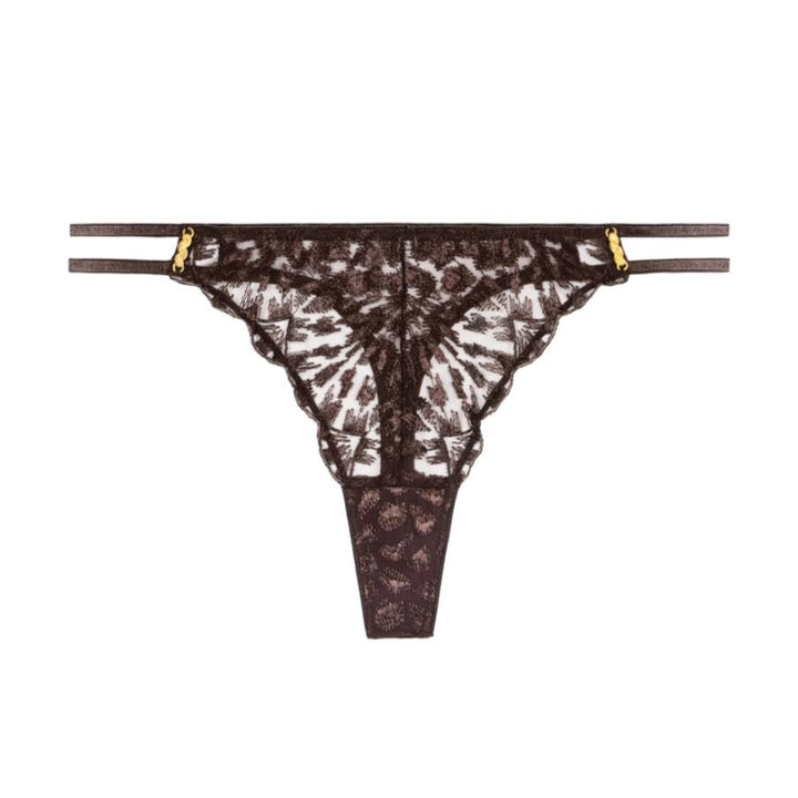 Aubade Crazy in Love Tanga in Satin Brown 5D26-Panties-Aubade Paris-Satin Brown-XSmall-Anna Bella Fine Lingerie, Reveal Your Most Gorgeous Self!