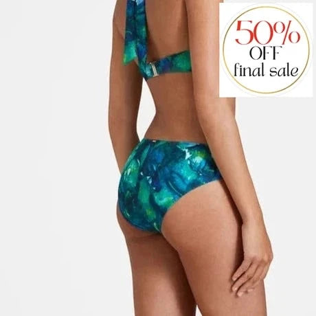 Aubade Deep Green Sea Brazilian Brief IY22-Swimwear-Aubade Paris-Peinture-Small-Anna Bella Fine Lingerie, Reveal Your Most Gorgeous Self!