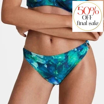 Aubade Deep Green Sea Brazilian Brief IY22-Anna Bella Fine Lingerie-Peinture-Small-