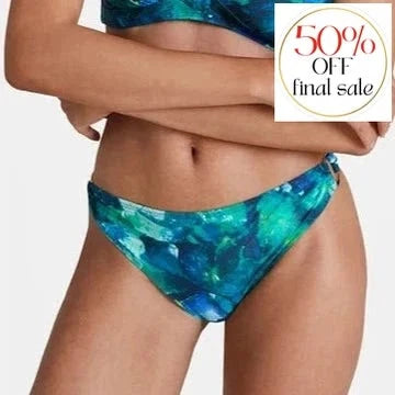 Aubade Deep Green Sea Brazilian Brief IY22-Swimwear-Aubade Paris-Peinture-Small-Anna Bella Fine Lingerie, Reveal Your Most Gorgeous Self!